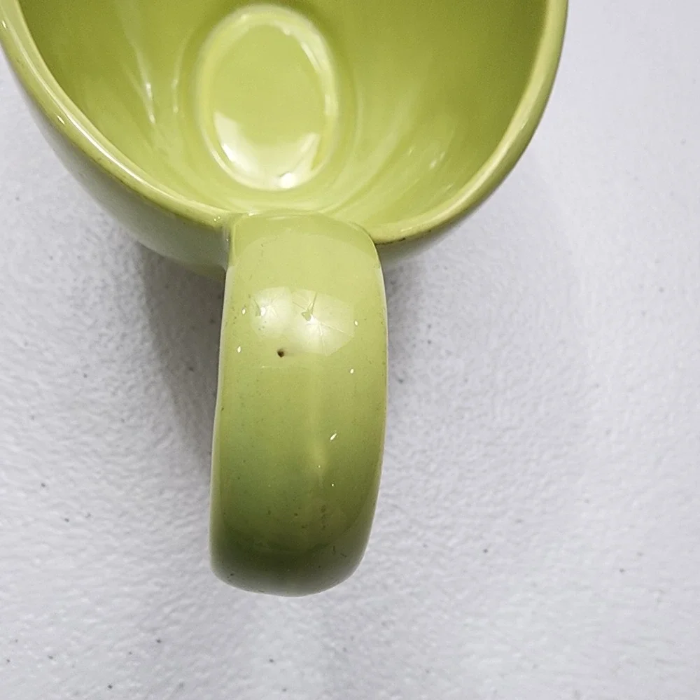 Rare Rhythm Homer Laughlin Gravy Sauce Boat Chartreuse Made In USA 1956